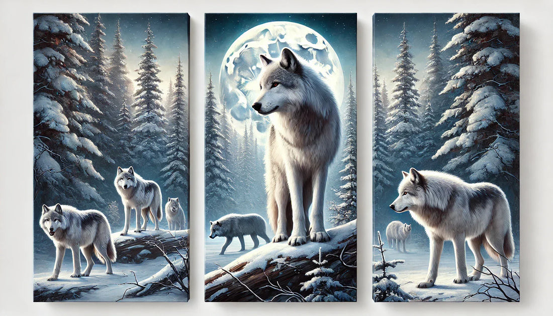 The Elegance of Wolves in Wildlife Canvas Art