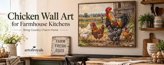 Chicken Wall Art for Farmhouse Kitchens | Rooster & Hen Decor Ideas