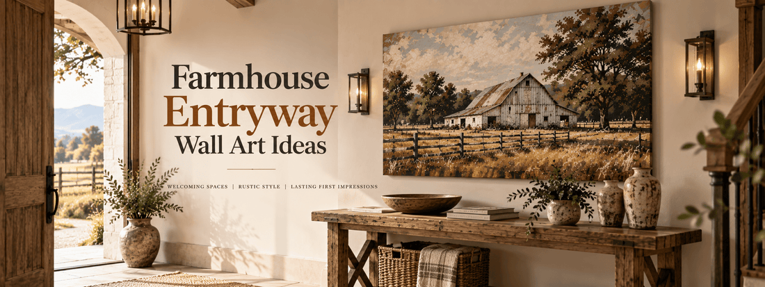 Farmhouse Entryway Wall Art Ideas for a Warm Welcome - ART OF ROYALS