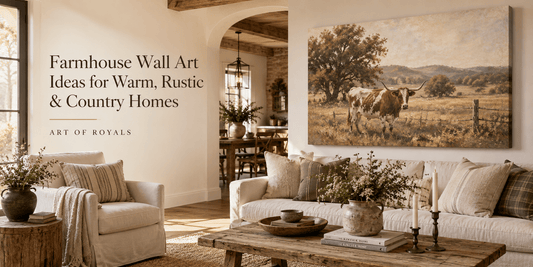 Farmhouse Wall Art Ideas for Warm, Rustic & Country Homes - ART OF ROYALS