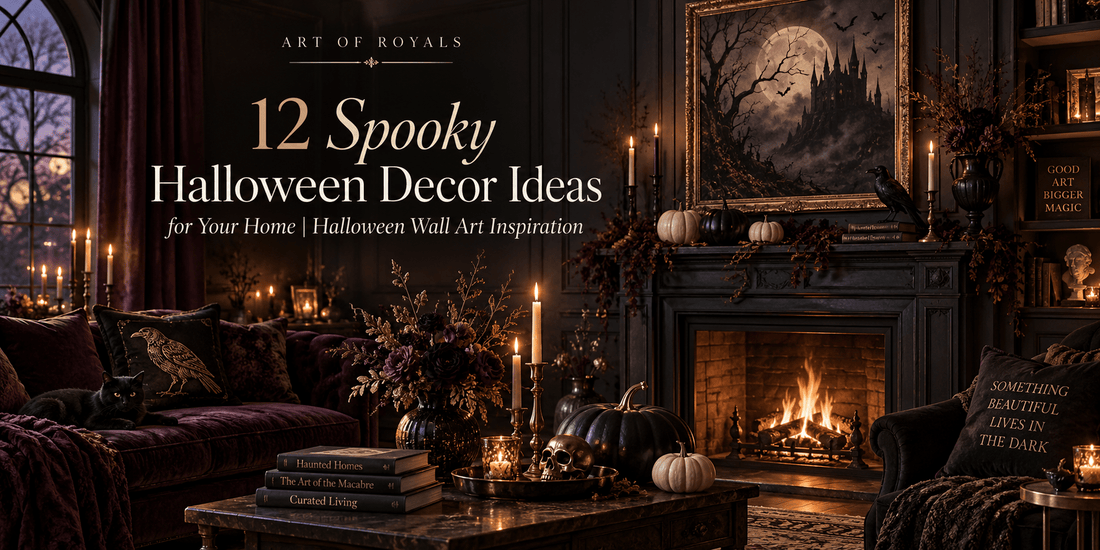 12 Spooky Halloween Decor Ideas for Your Home | Halloween Wall Art Inspiration - ART OF ROYALS