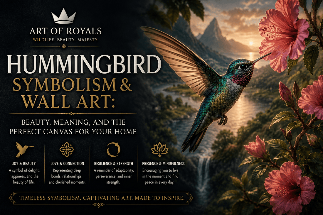 Hummingbird Symbolism and Wall Art: Beauty, Meaning, and the Perfect Canvas for Your Home - ART OF ROYALS