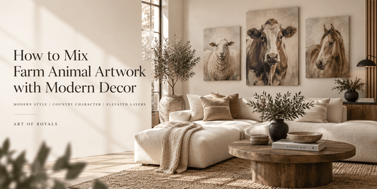 How to Mix Farm Animal Artwork with Modern Decor - ART OF ROYALS