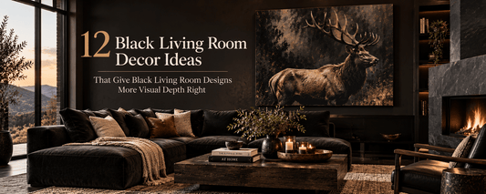 12 Black Living Room Decor Ideas That Give Black Living Room Designs More Visual Depth - ART OF ROYALS
