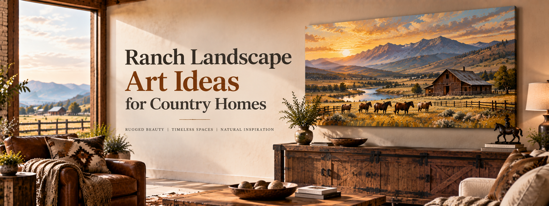Ranch Landscape Art Ideas for Country Homes | Western Decor Guide