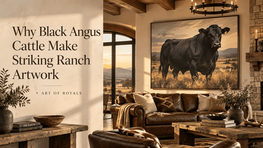 Why Black Angus Cattle Make Striking Ranch Artwork - ART OF ROYALS