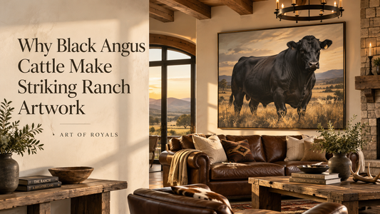 Why Black Angus Cattle Make Striking Ranch Artwork