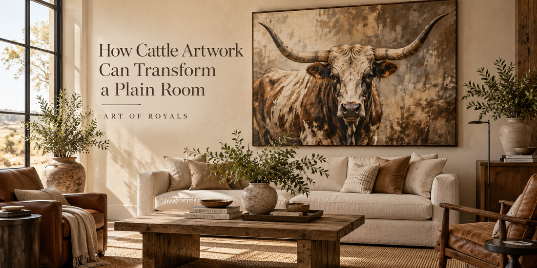 How Cattle Artwork Can Transform a Plain Room | Art of Royals