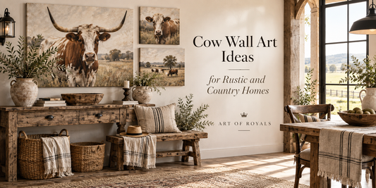 Cow Wall Art Ideas for Rustic and Country Homes
