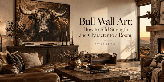 Bull Wall Art: How to Add Strength and Character to a Room - ART OF ROYALS