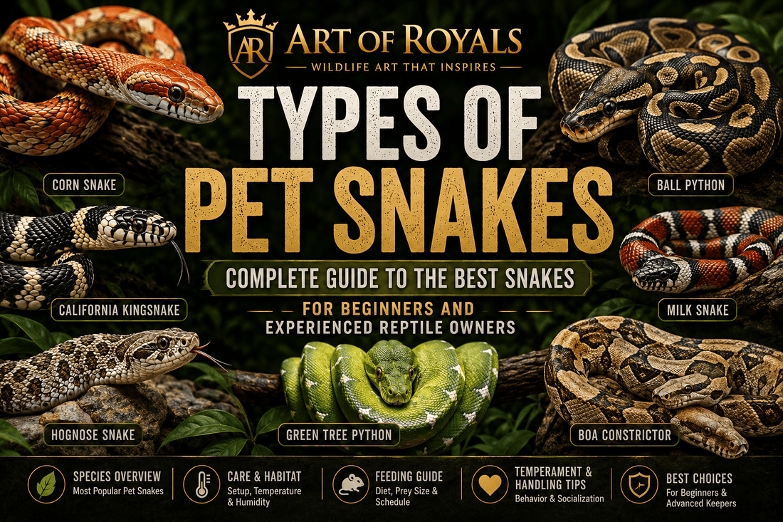 Types of Pet Snakes: Complete Guide to the Best Snakes for Beginners and Experienced Reptile Owners - ART OF ROYALS