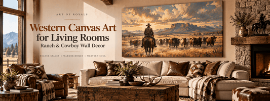 Western Canvas Art for Living Rooms | Ranch & Cowboy Wall Decor - ART OF ROYALS