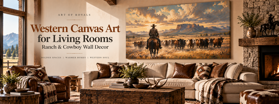 Western Canvas Art for Living Rooms | Ranch & Cowboy Wall Decor