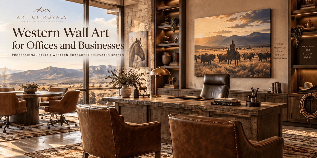 Western Wall Art for Offices & Businesses | Ranch Office Decor - ART OF ROYALS