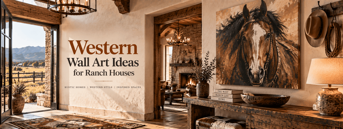 Western Wall Art Ideas for Ranch Houses | Ranch Home Decor Guide - ART OF ROYALS