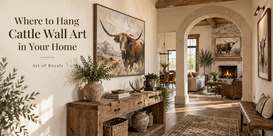 Where to Hang Cattle Wall Art in Your Home | Art of Royals