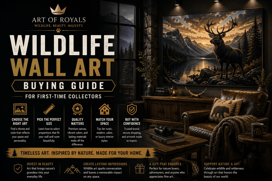Wildlife Wall Art Buying Guide for First-Time Collectors - ART OF ROYALS