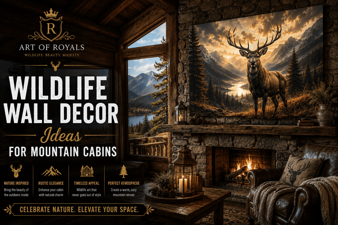 Wildlife Wall Decor Ideas for Mountain Cabins: Rustic Luxury Inspired by Nature - ART OF ROYALS