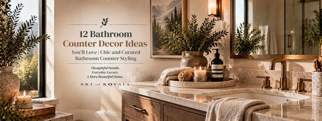 12 Bathroom Counter Decor Ideas You’ll Love | Chic and Curated Bathroom Counter Styling