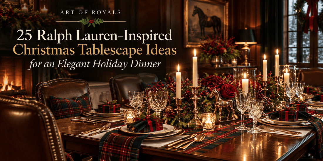 25 Ralph Lauren–Inspired Christmas Tablescape Ideas for an Elegant Holiday Dinner - ART OF ROYALS