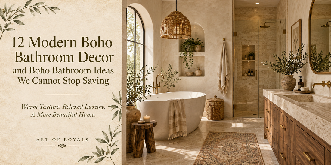 12 Modern Boho Bathroom Decor and Boho Bathroom Ideas We Cannot Stop Saving