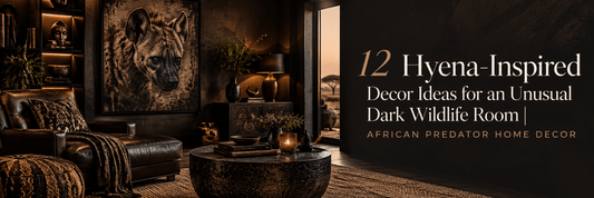 12 Hyena-Inspired Decor Ideas for an Unusual Dark Wildlife Room | African Predator Home Decor - ART OF ROYALS