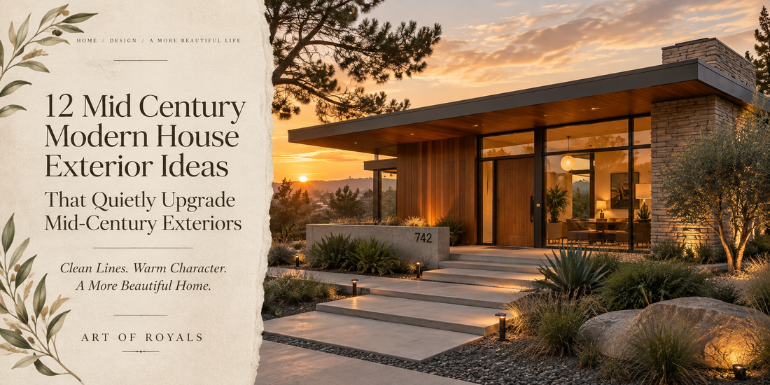 12 Mid Century Modern House Exterior Ideas That Quietly Upgrade Mid-Century Exteriors
