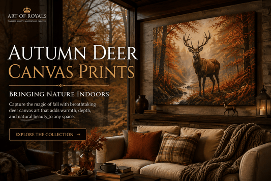 Autumn Deer Canvas Prints: Bringing Nature Indoors | ArtOfRoyals - ART OF ROYALS