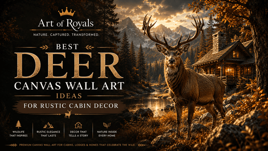 Best Deer Canvas Wall Art Ideas for Rustic Cabin Decor | ArtOfRoyals - ART OF ROYALS