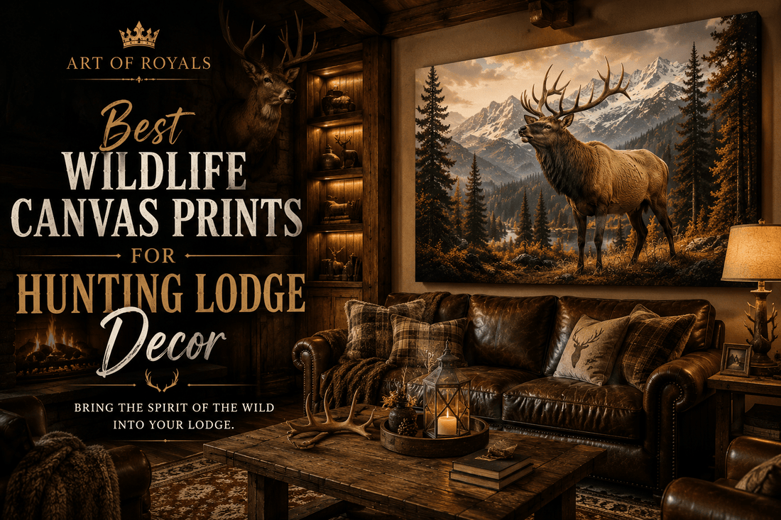 Best Wildlife Canvas Prints for Hunting Lodge Decor | ArtOfRoyals - ART OF ROYALS