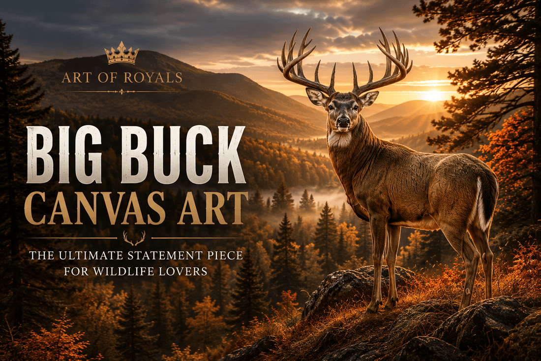 Big Buck Canvas Art: The Ultimate Statement Piece for Wildlife Lovers | ArtOfRoyals - ART OF ROYALS