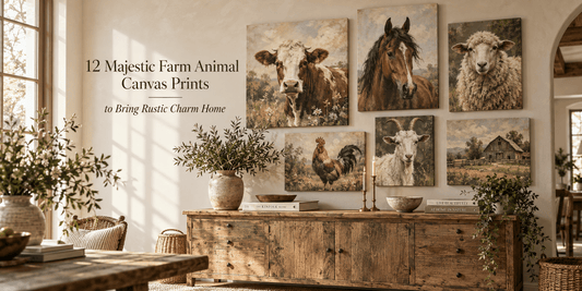 12 Majestic Farm Animal Canvas Prints to Bring Rustic Charm Home - ART OF ROYALS