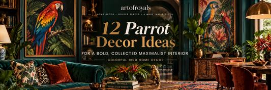 12 Parrot Decor Ideas for a Bold, Collected Maximalist Interior | Colorful Bird Home Decor