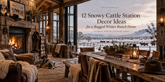 12 Snowy Cattle Station Decor Ideas for a Rugged Winter Ranch Home | Outback Winter Interior Ideas