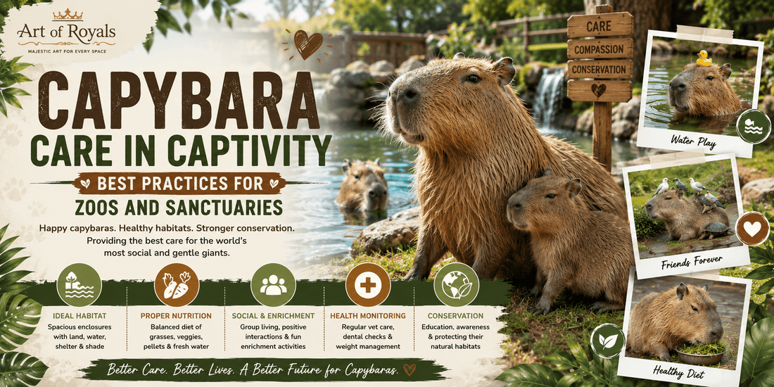 Capybara Care in Captivity: Best Practices for Zoos and Sanctuaries - ART OF ROYALS