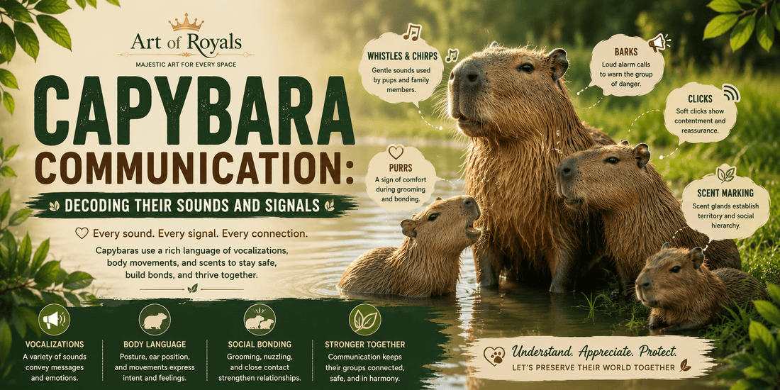 Capybara Communication: Decoding Their Sounds and Signals - ART OF ROYALS