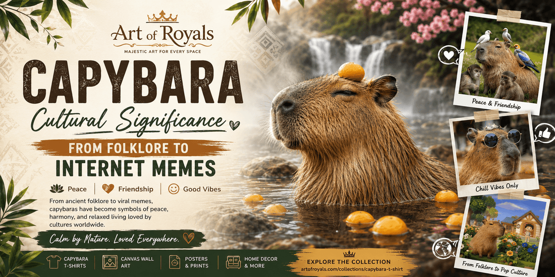Capybara Cultural Significance: From Folklore to Internet Memes - ART OF ROYALS