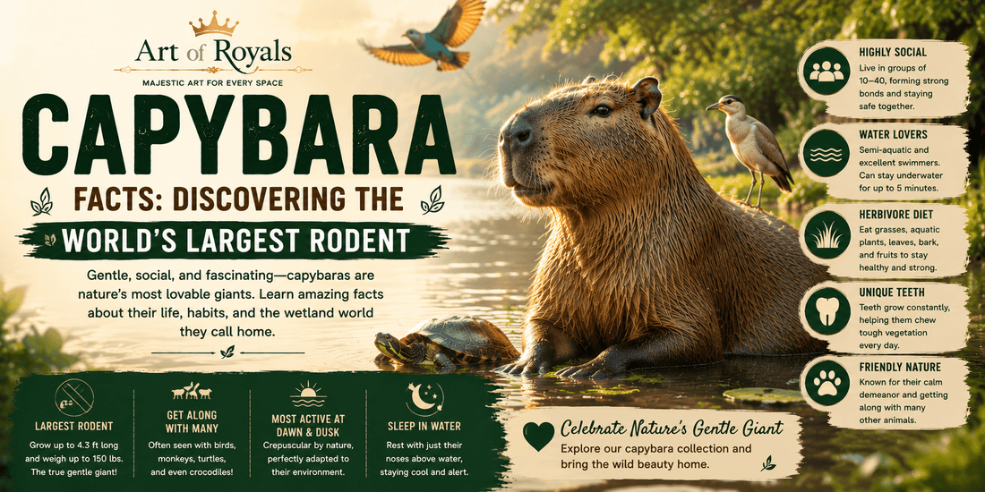 Capybara Facts: Discovering the World's Largest Rodent - ART OF ROYALS
