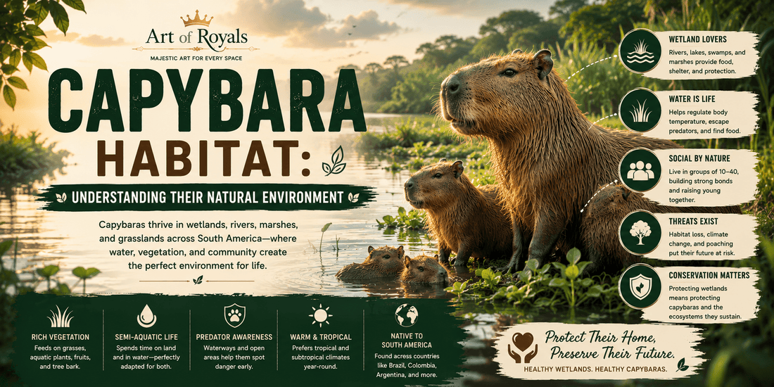 Capybara Habitat: Understanding Their Natural Environment - ART OF ROYALS