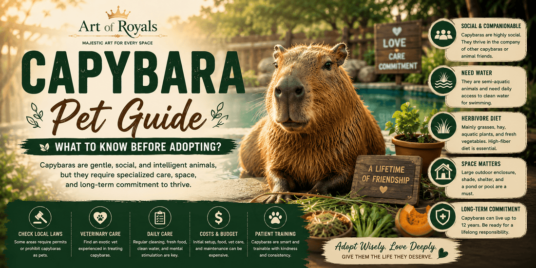 Capybara Pet Guide: What to Know Before Adopting - ART OF ROYALS