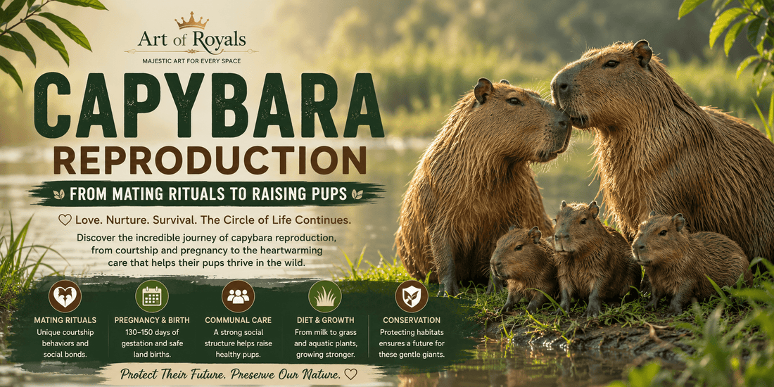 Capybara Reproduction: From Mating Rituals to Raising Pups - ART OF ROYALS