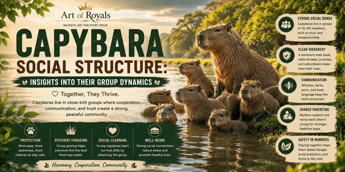 Capybara Social Structure: Insights into Their Group Dynamics - ART OF ROYALS