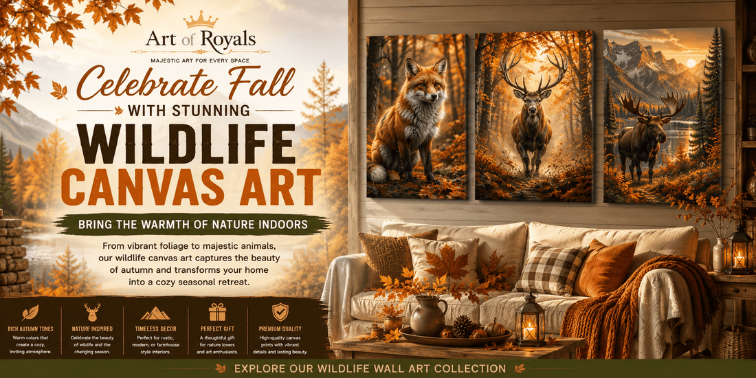Celebrate Fall with Stunning Wildlife Canvas Art - ART OF ROYALS