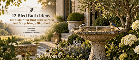 12 Bird Bath Ideas That Make Your Bird Bath Garden Feel Surprisingly High-End - ART OF ROYALS