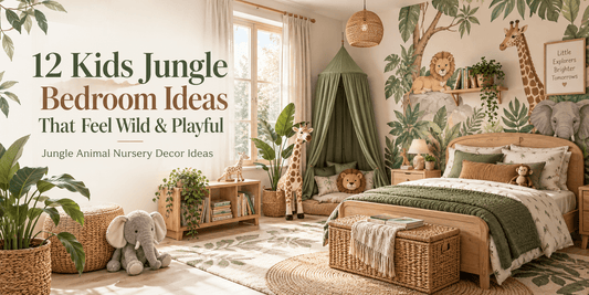 12 Kids Jungle Bedroom Ideas That Feel Wild & Playful | Jungle Animal Nursery Decor Ideas - ART OF ROYALS
