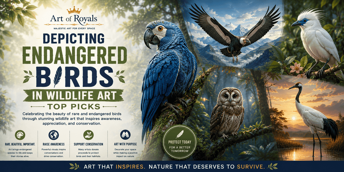 Depicting Endangered Birds in Wildlife Art: Top Picks - ART OF ROYALS