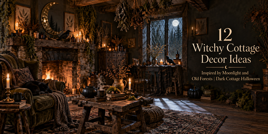 12 Witchy Cottage Decor Ideas Inspired by Moonlight and Old Forests | Dark Cottage Halloween