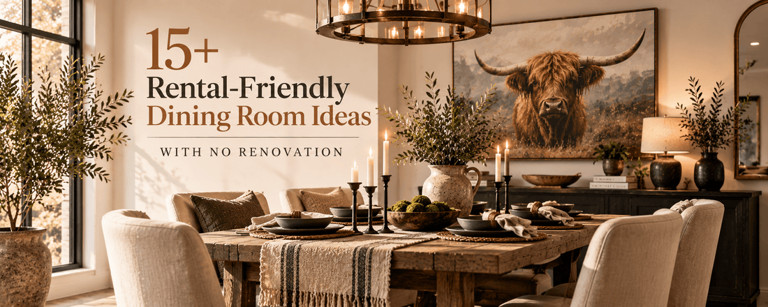 15+ Rental-Friendly Dining Room Ideas With No Renovation - ART OF ROYALS