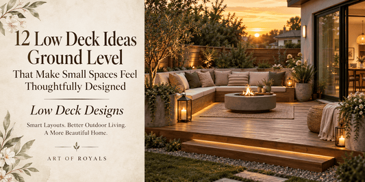 12 Low Deck Ideas Ground Level That Make Small Spaces Feel Thoughtfully Designed Low Deck Designs - ART OF ROYALS