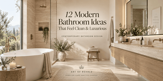 12 Modern Bathroom Ideas That Feel Clean & Luxurious | Contemporary Bathroom Design - ART OF ROYALS